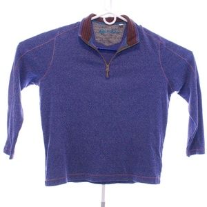 Robert Graham 1/4 Zip Blue-XL 0020
